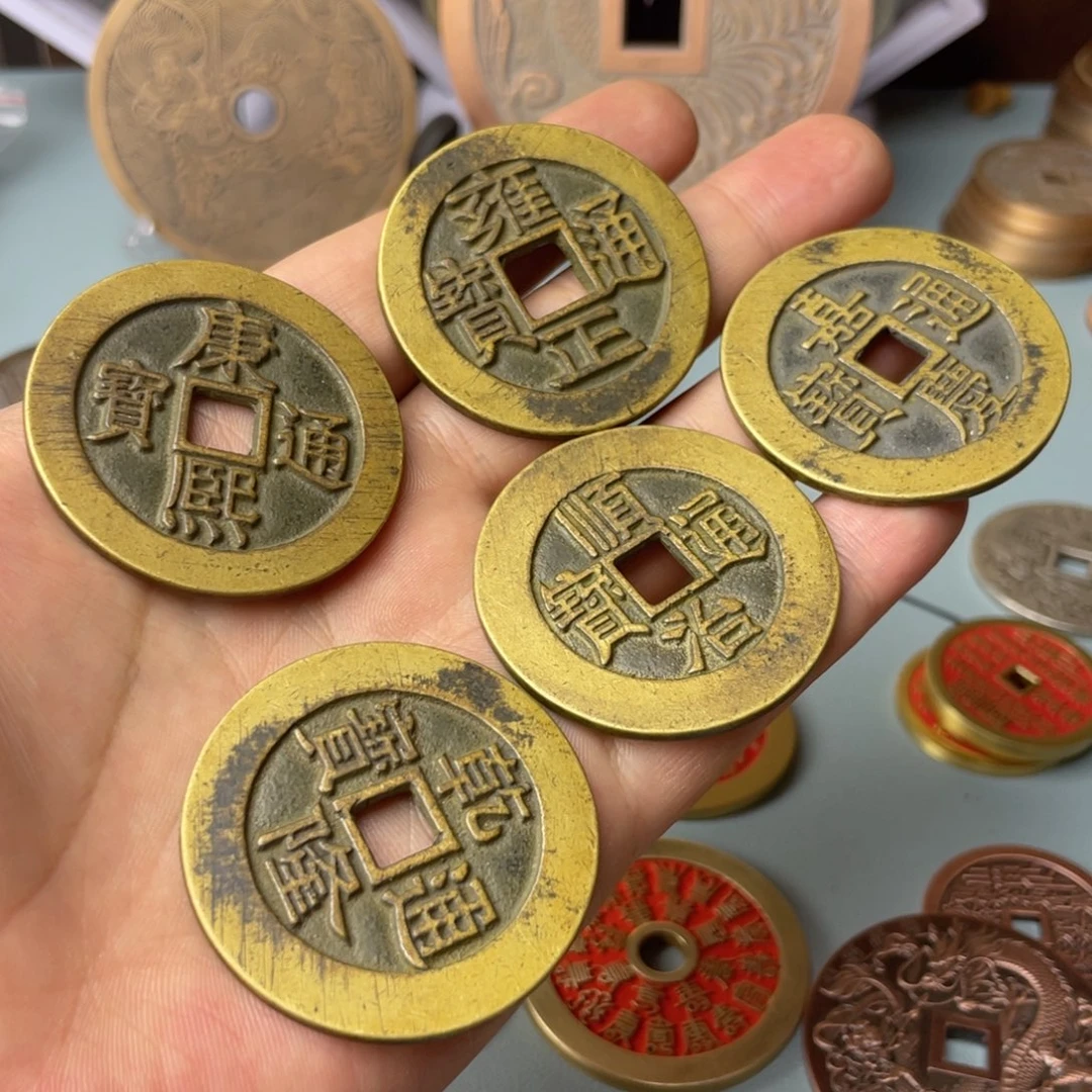 铜现代仿制工艺文创铜币