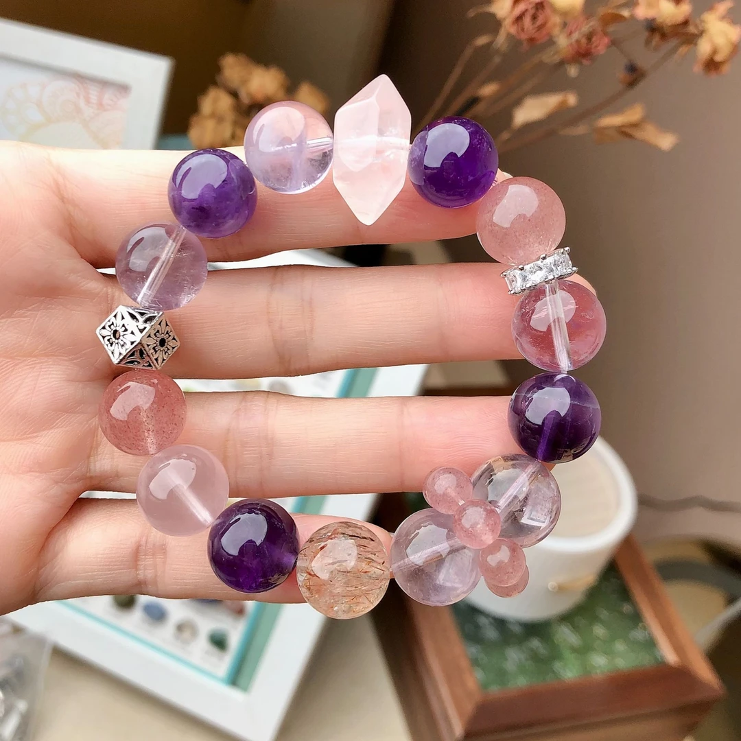 【福利款】原创设计十二星座天然水晶手串（多样性发货）