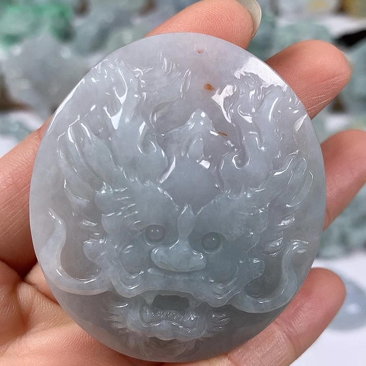 翡翠未镶嵌颈饰龙行天下洒黄翡福利