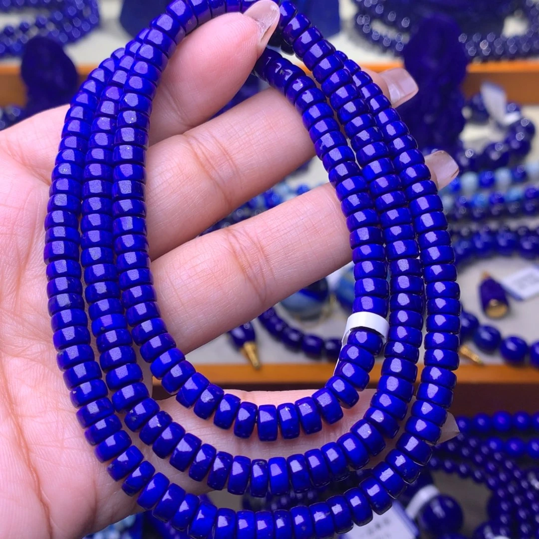 青金石未镶嵌手串6m