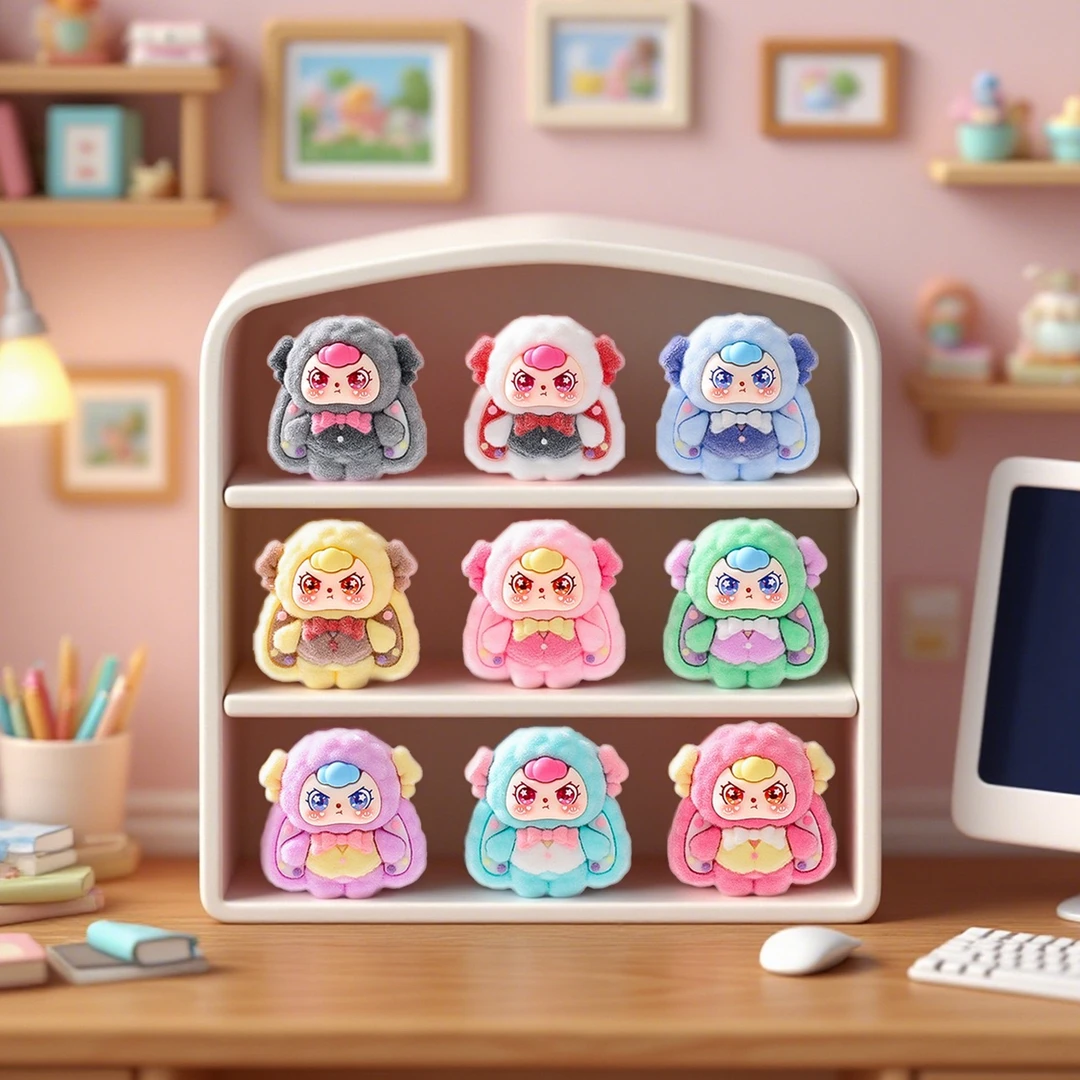 【双许愿+九宫格】植绒斯诺克娃三岁萌粒摆件