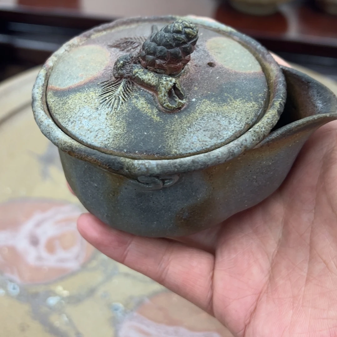 吕***柱备前烧柴岗久宝瓶