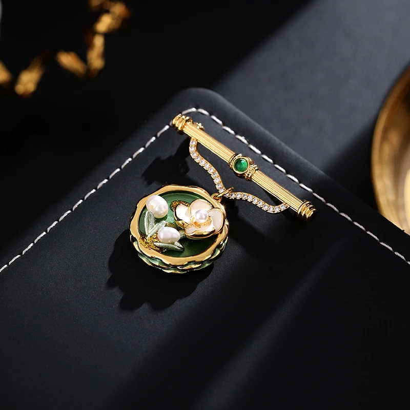 铜合金胸针 《货号7011+》复古油画花园系列胸针