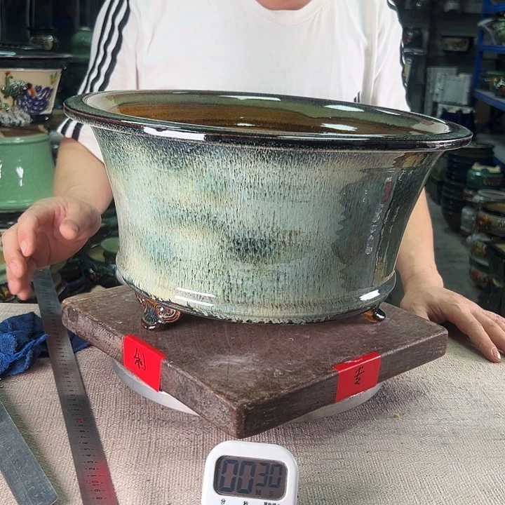 泳坤堂石湾盆寸**艺陶瓷