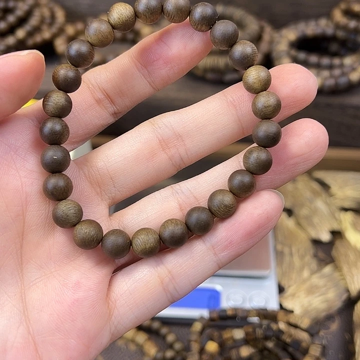 沉香碎屑沉香08圆珠单圈