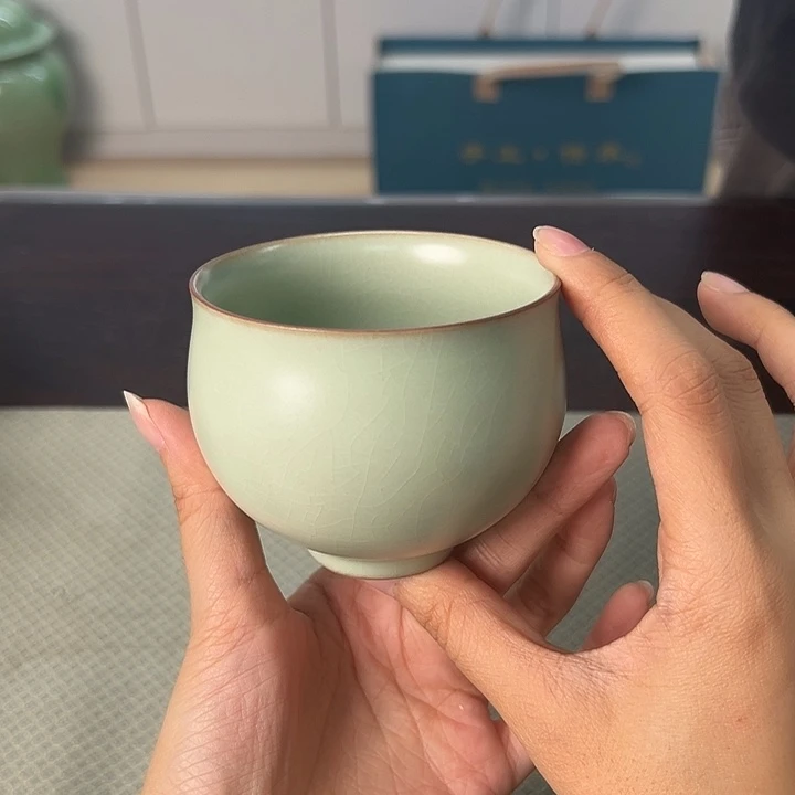 龙泉云间青瓷小米茶器