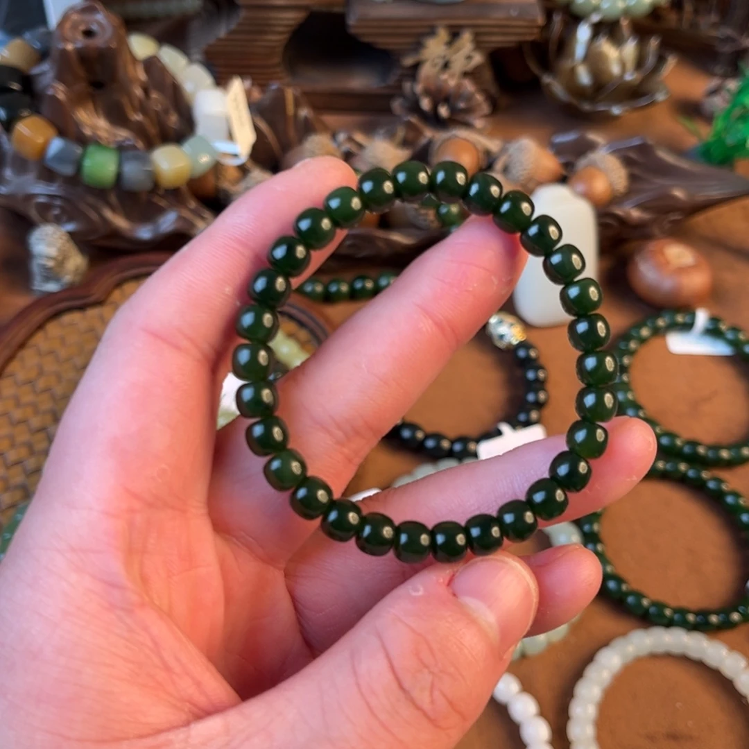 和田玉未镶嵌手链