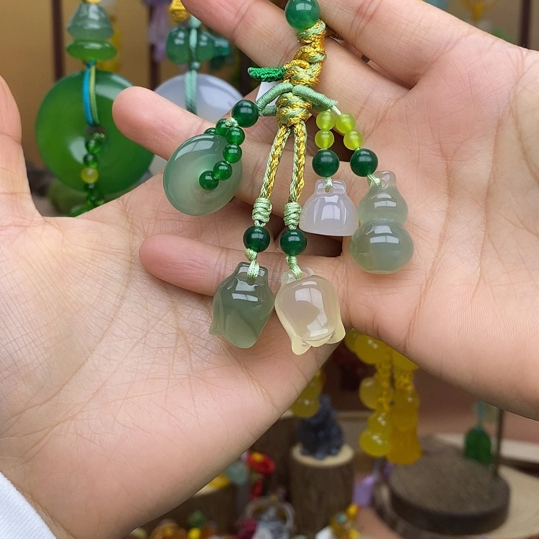 玛瑙/玉髓未镶嵌车挂