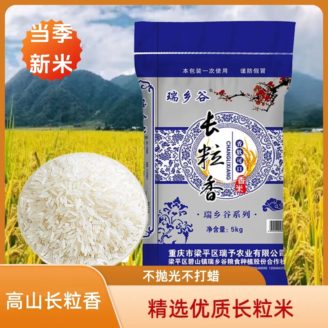 【拍5斤送5斤到手10斤】长粒香2024年新米现碾不抛光不打蜡L