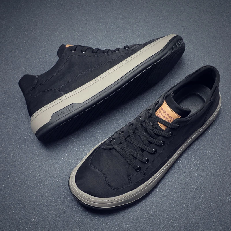 男鞋软底布鞋2025春季新款透气宽头休闲商务板鞋夏季男士帆布鞋