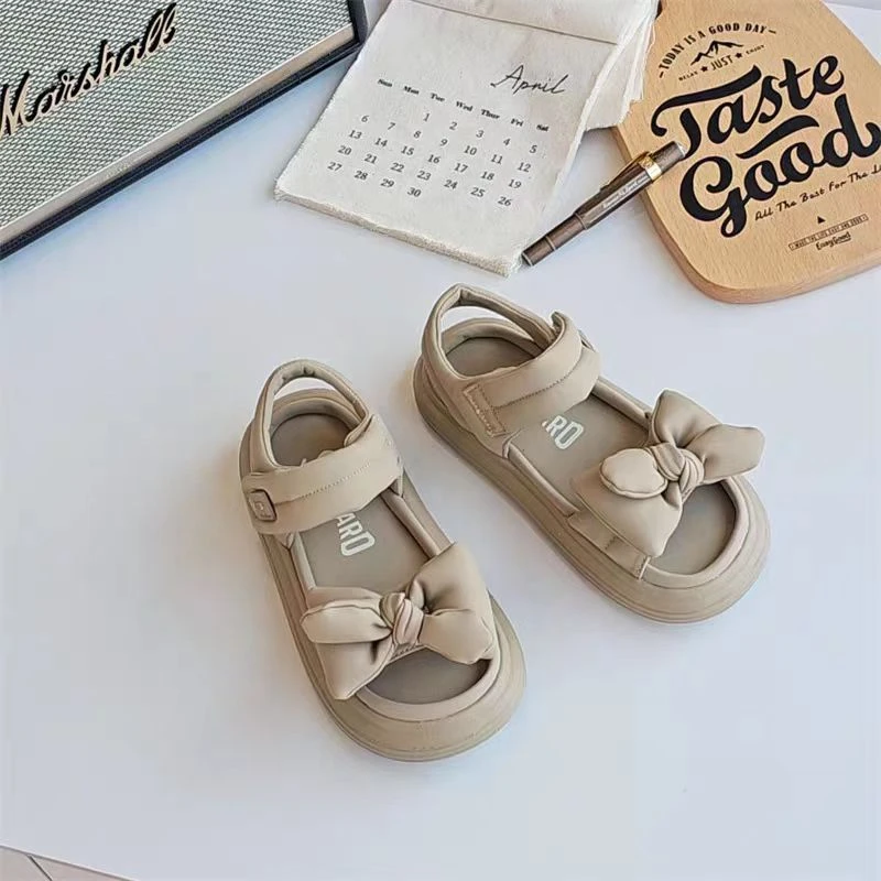 【5620】女宝时装凉鞋夏季透气软底学生镂空沙滩鞋C-3