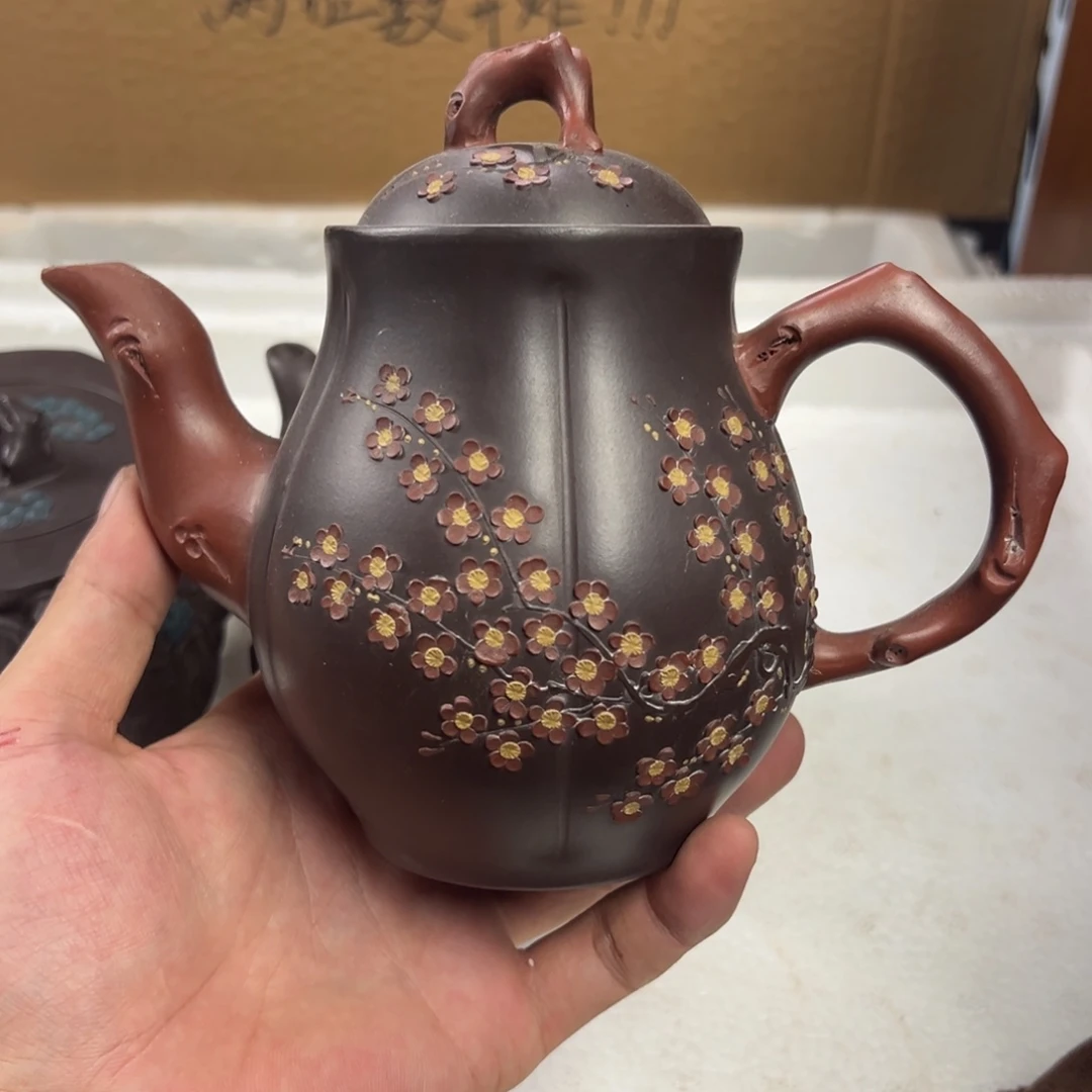 茶壶紫砂宜兴原矿紫砂壶500毫升容量