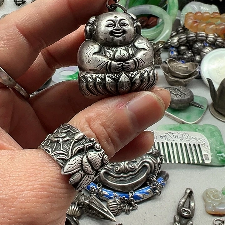 用***7足银珐琅偏远地区不包邮