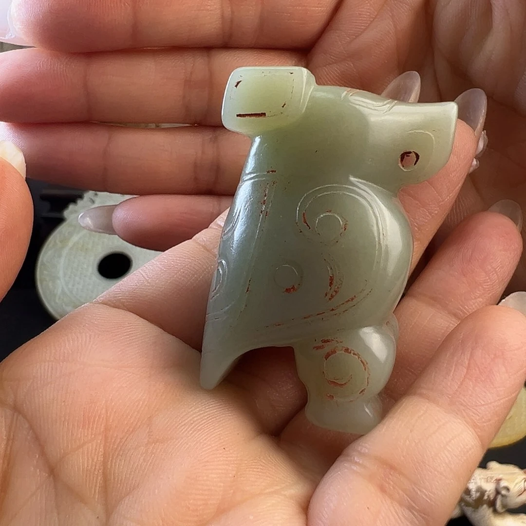 和田玉未镶嵌挂件