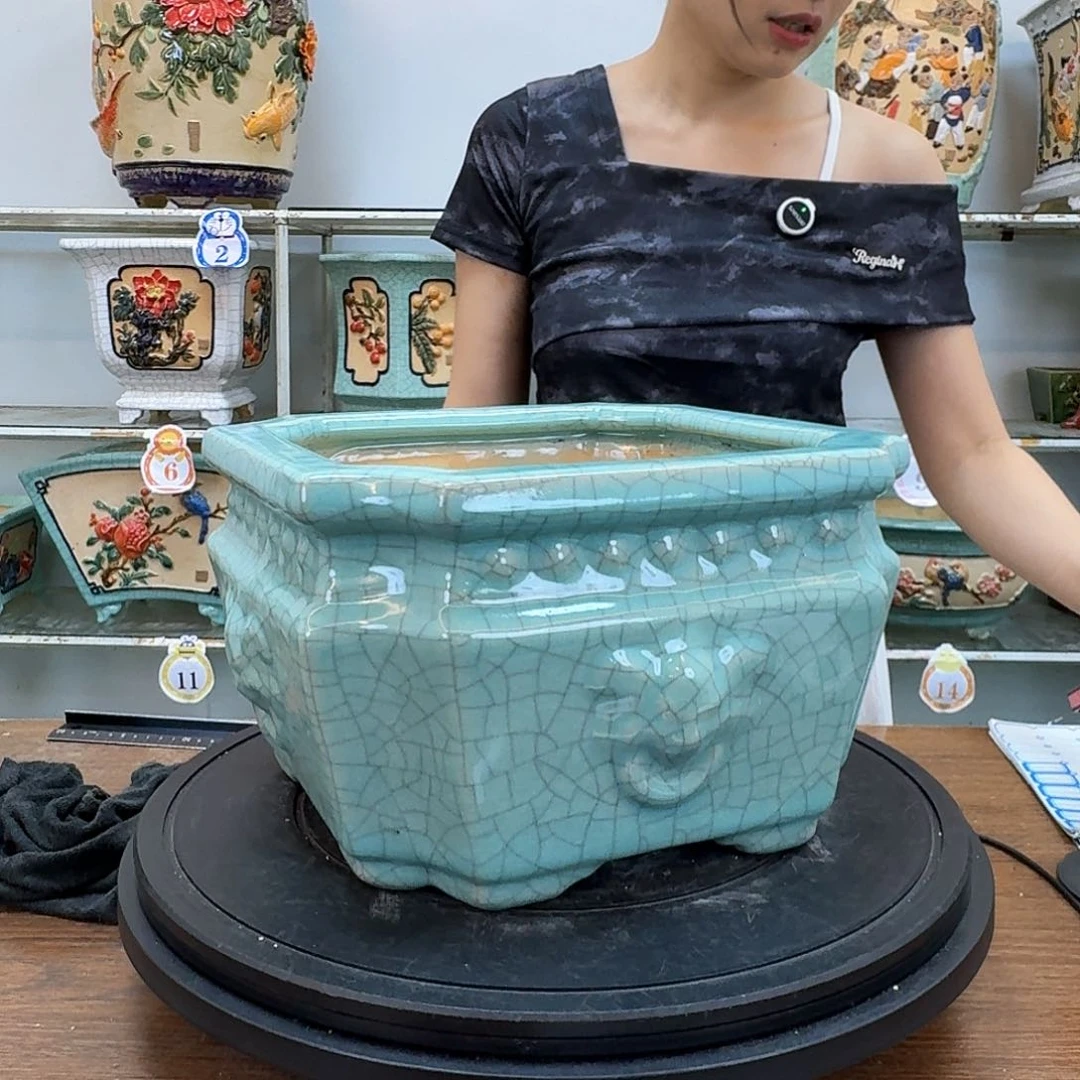 苏***云石湾盆150陶瓷