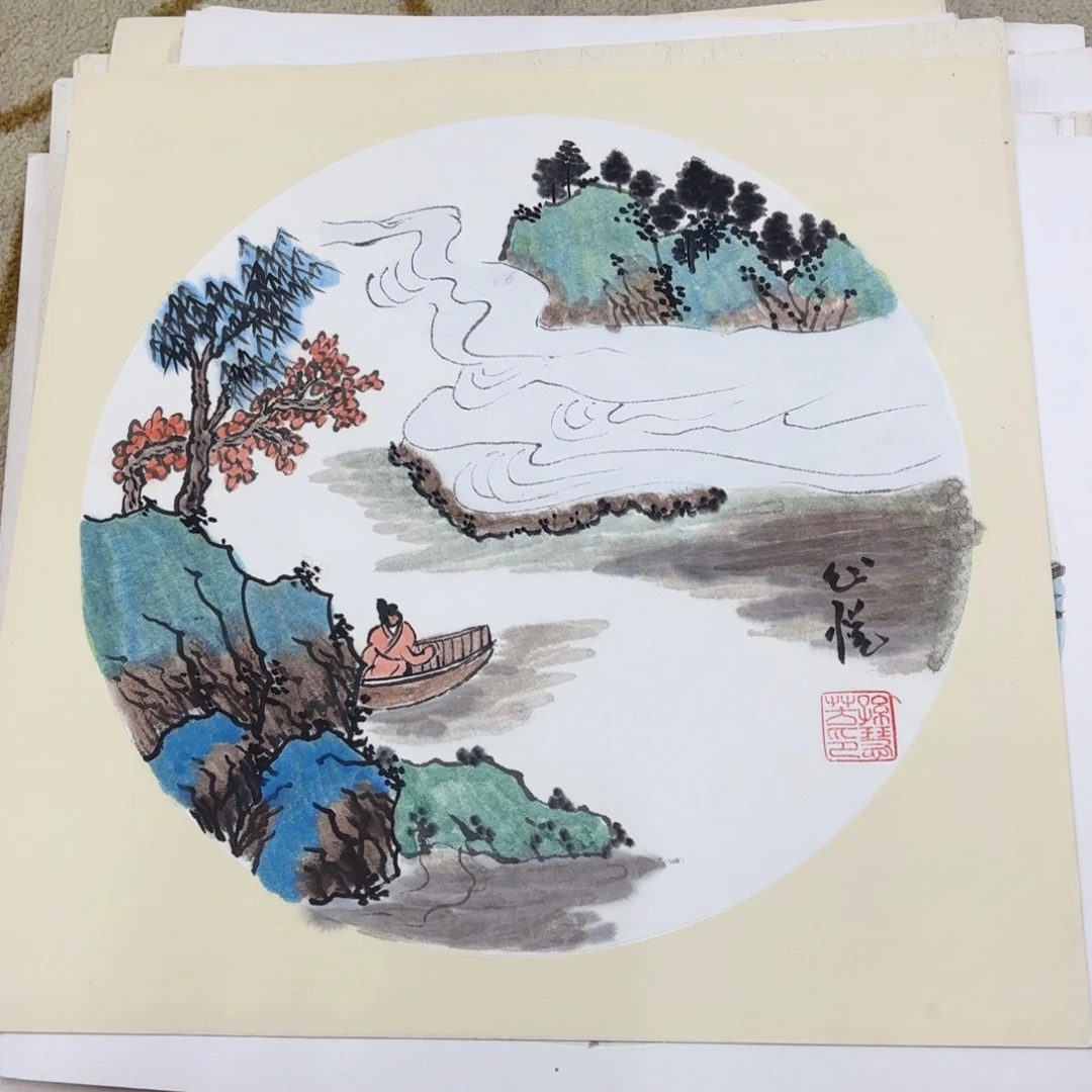 国画国画老师作品刘