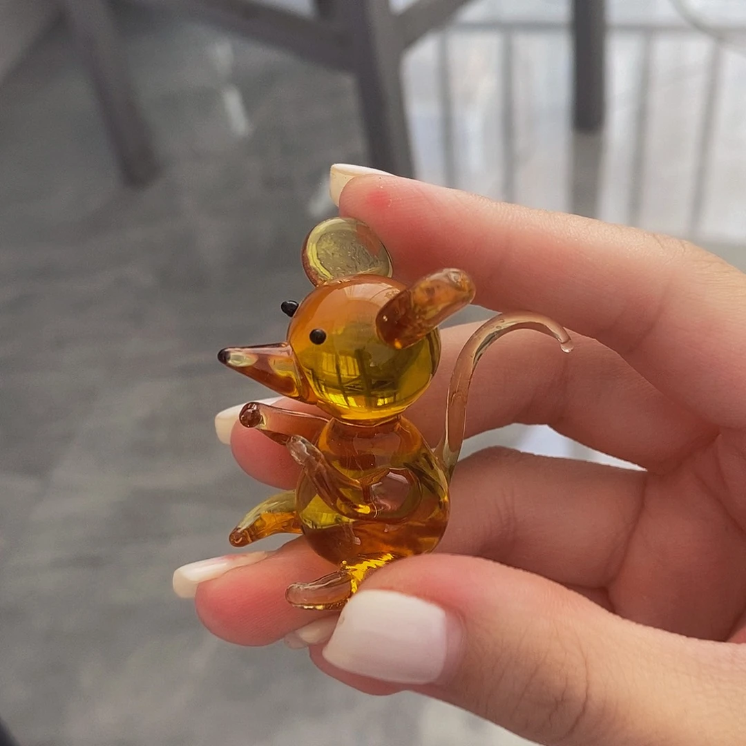 琉璃手工艺品老鼠