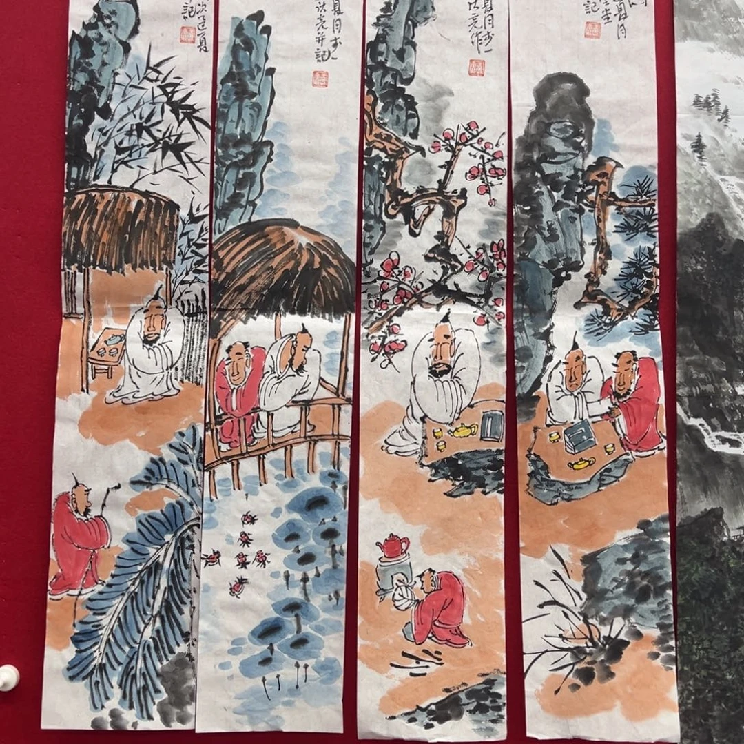 国画绘画作品多次参加全国