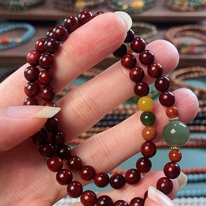 檀香紫檀（小叶紫檀）手串/手链0.6