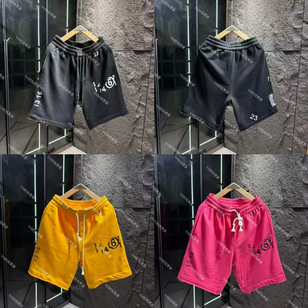 夏季新款时尚美式潮牌重磅字母印花短裤宽松休闲百搭情侣五分裤
