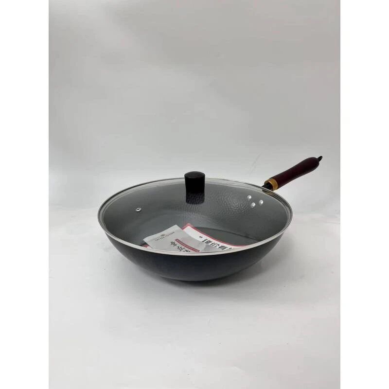 无涂层锤纹炒锅家用大铁锅（YIG）