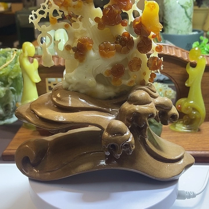 未镶嵌蛇纹石玉珠宝奇石