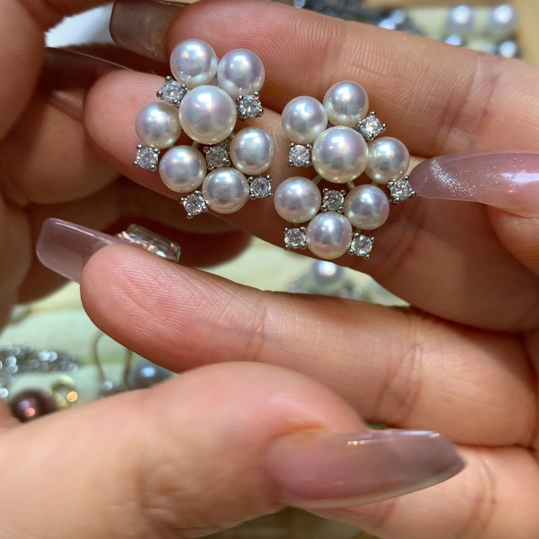 淡水珍珠耳饰未镶嵌