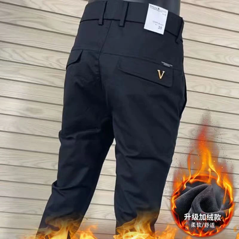 休闲裤男士春秋新款高档商务修身小脚西装裤潮流百搭韩版直筒长裤