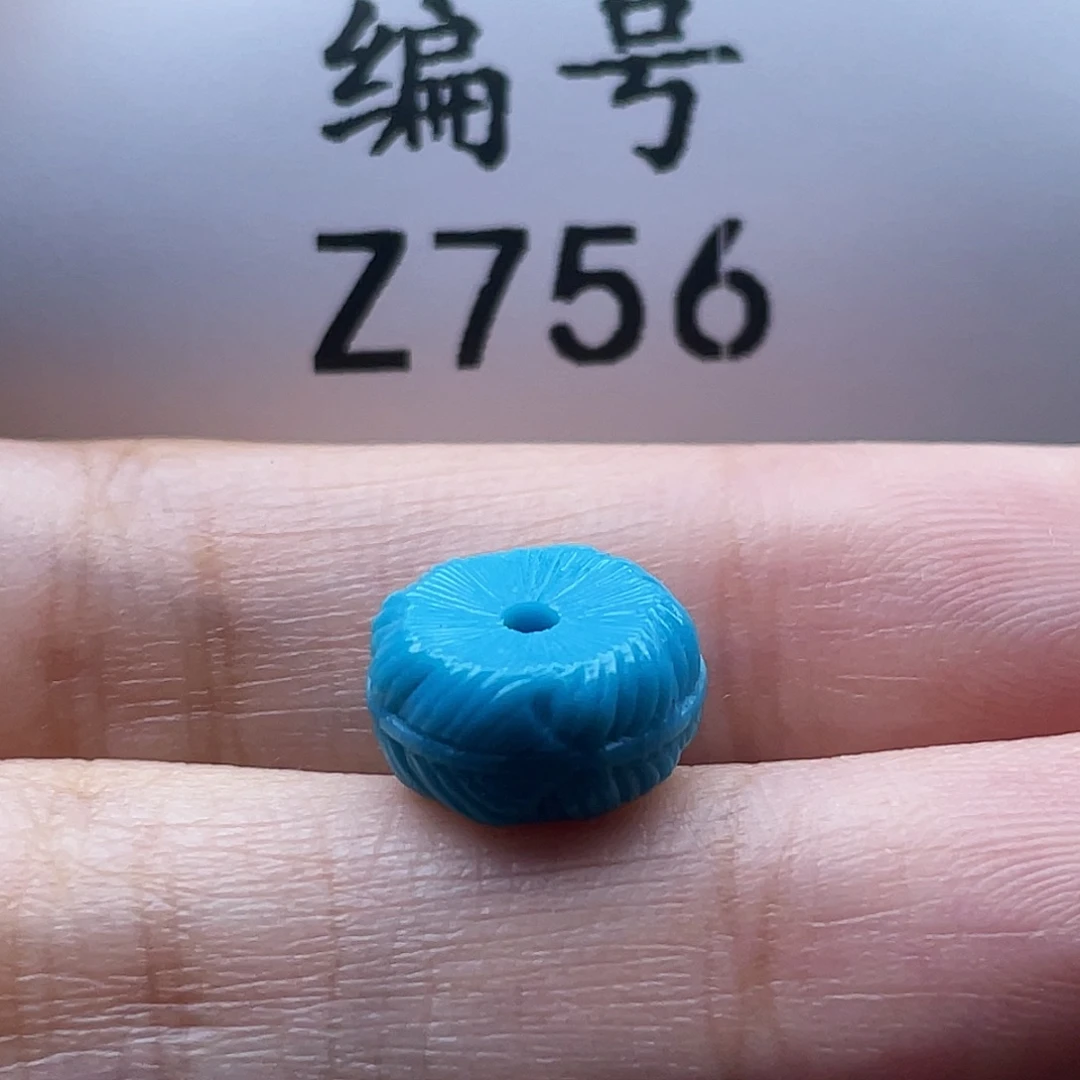 未镶嵌绿松石珠宝奇石6*11mm