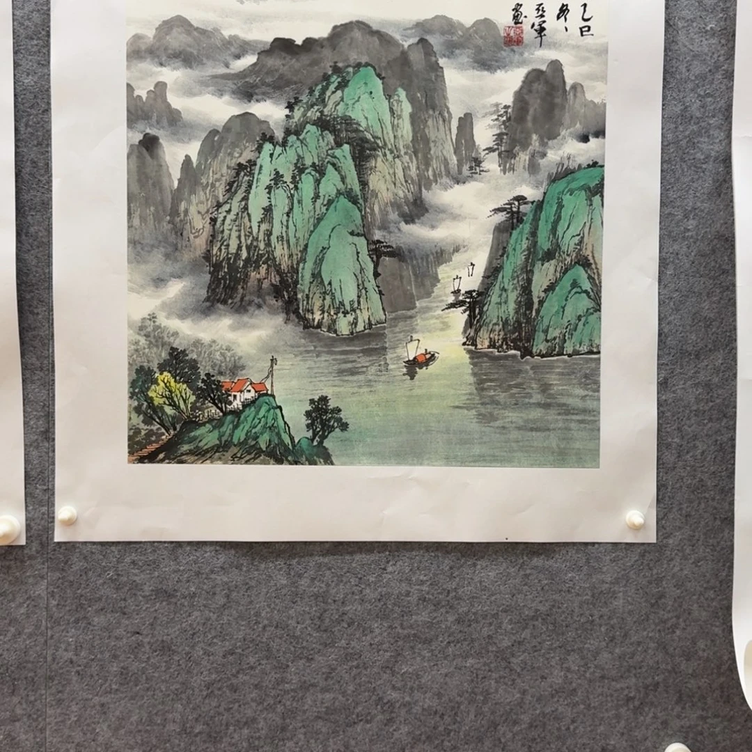 国画胡老师50斗方作品