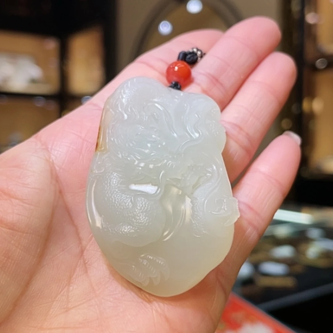 【闪购商品】和田玉颈饰未镶嵌龙行天下