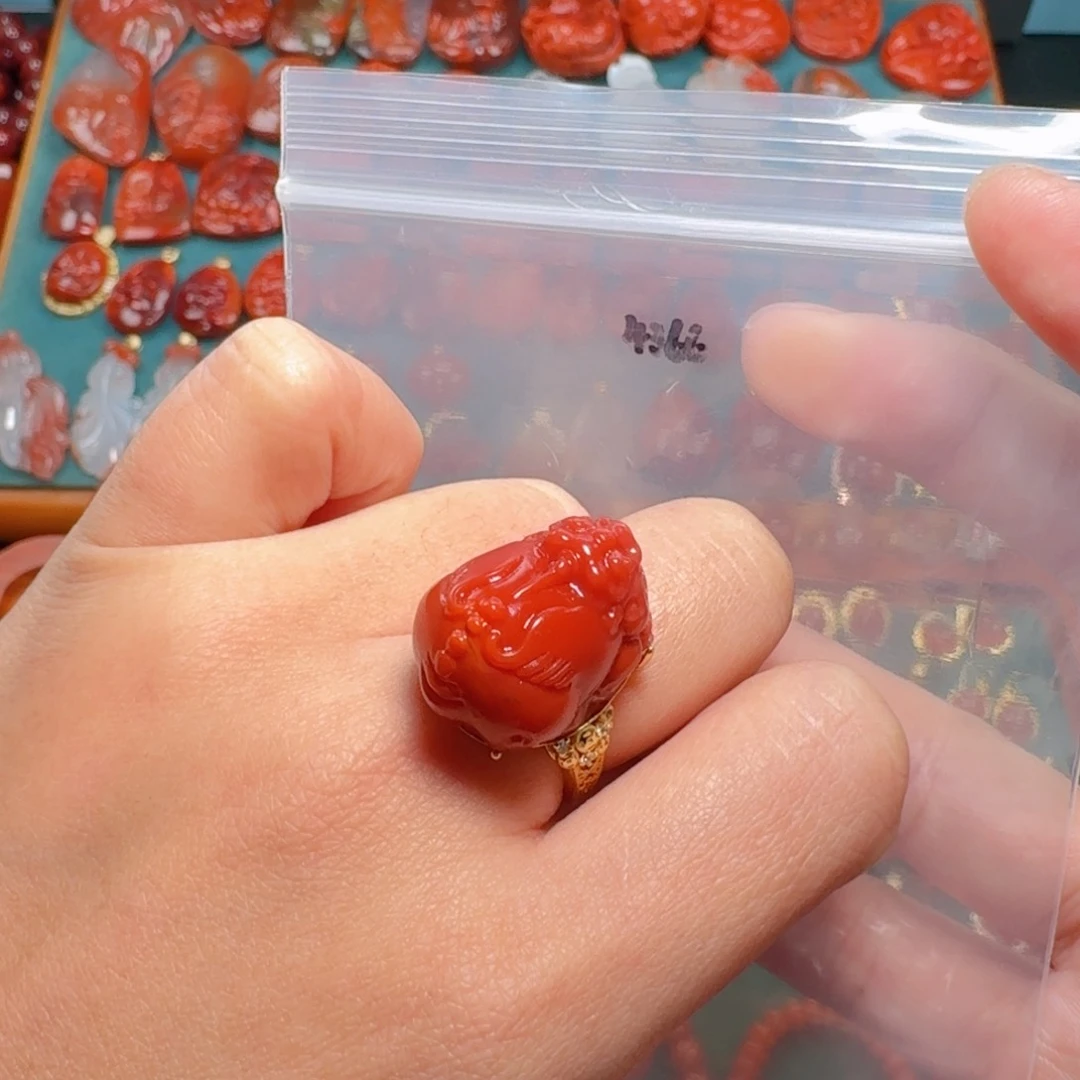 南红玛瑙南红银S925镶嵌