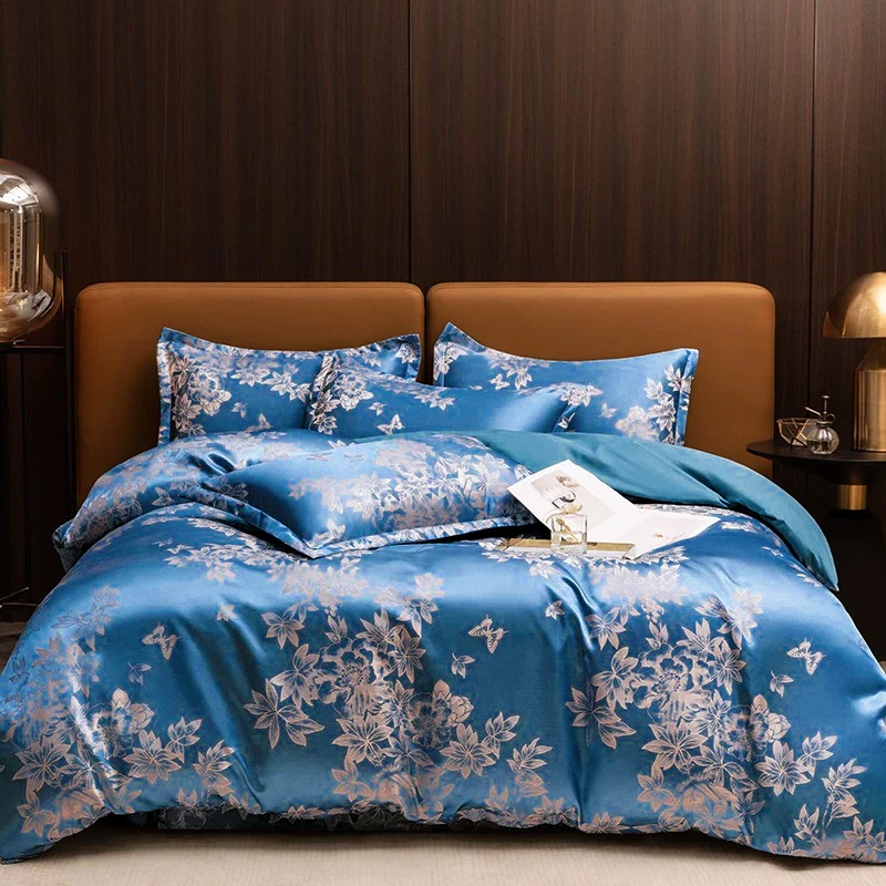 320S高端欧式印花高精密柔软透气亲肤被套单件-巴黎夜色