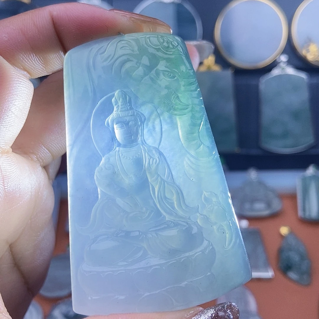 翡翠未镶嵌吊坠(不含链)