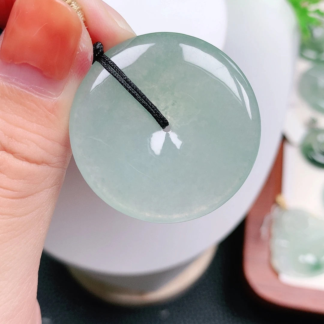 颈饰未镶嵌翡翠平安35-5.5