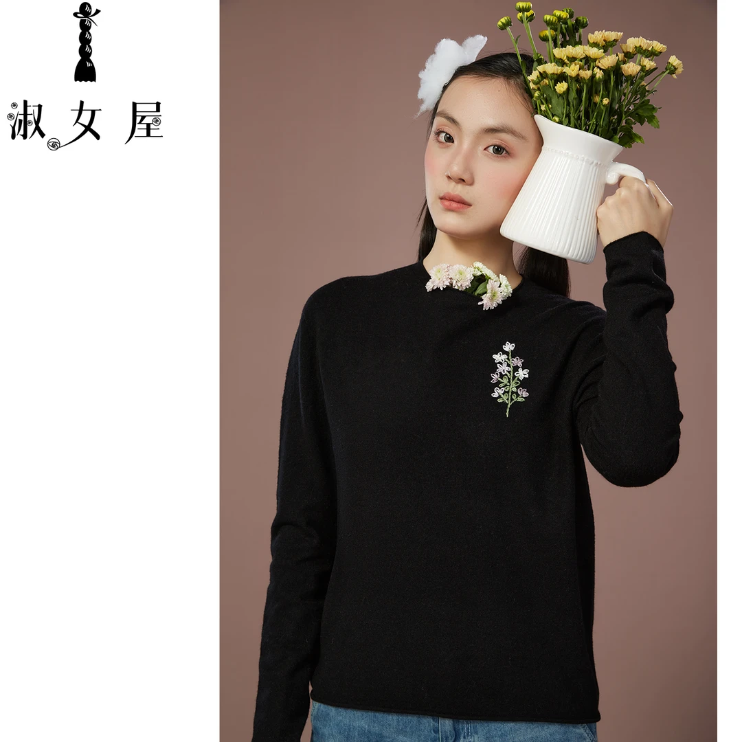 淑女屋官方旗舰店花园里的秘密。毛衣花园悸动公主。毛衣绣花时