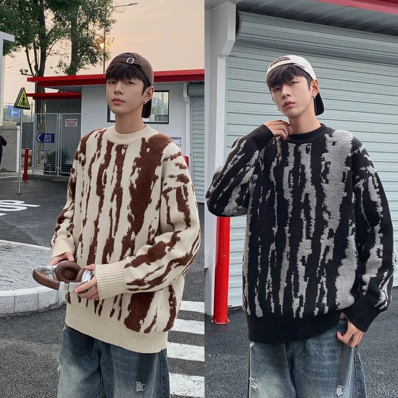 220【迪】儿童时尚休闲圆领套头毛衣-8651/9651