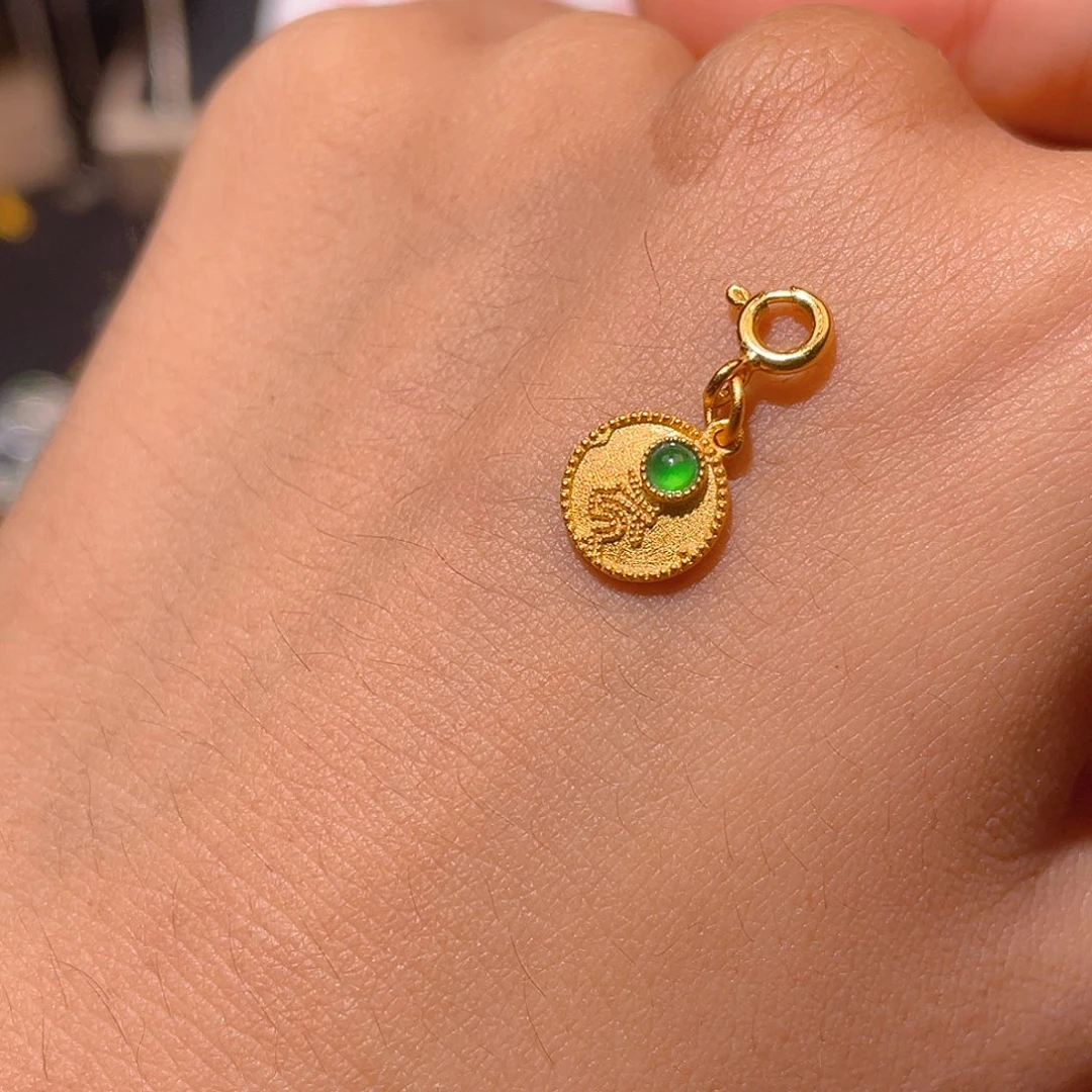 翡翠银S925镶嵌颈饰