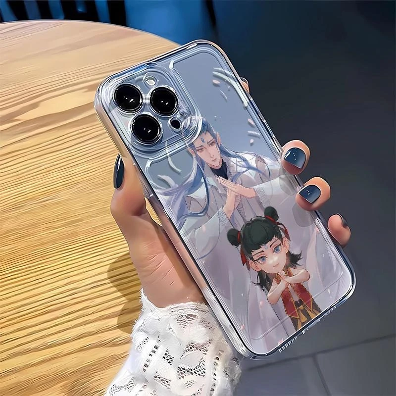 EXMX适用iPhone16promax13苹果15/12敖丙11/14哪吒卡通防摔手机壳