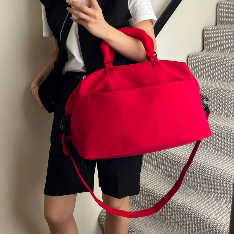 大容量旅行包女时尚短途旅游收纳行李袋手提斜挎轻便健身运动包