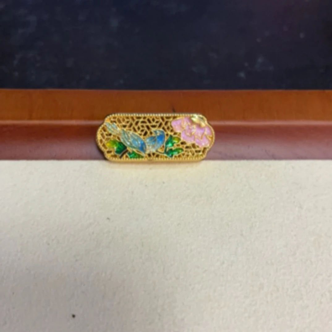 足金999 喜上眉梢珐琅彩
