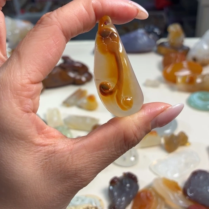 未镶嵌吊坠(不含链)玛瑙/玉髓