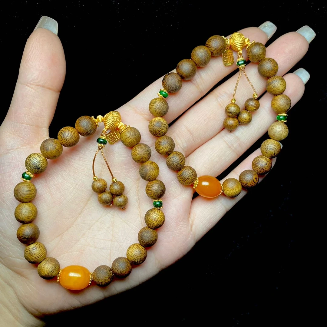 【云上叙】V79422-M-沉香DIY单圈手串-多样性发其一-8mm+（甄选）