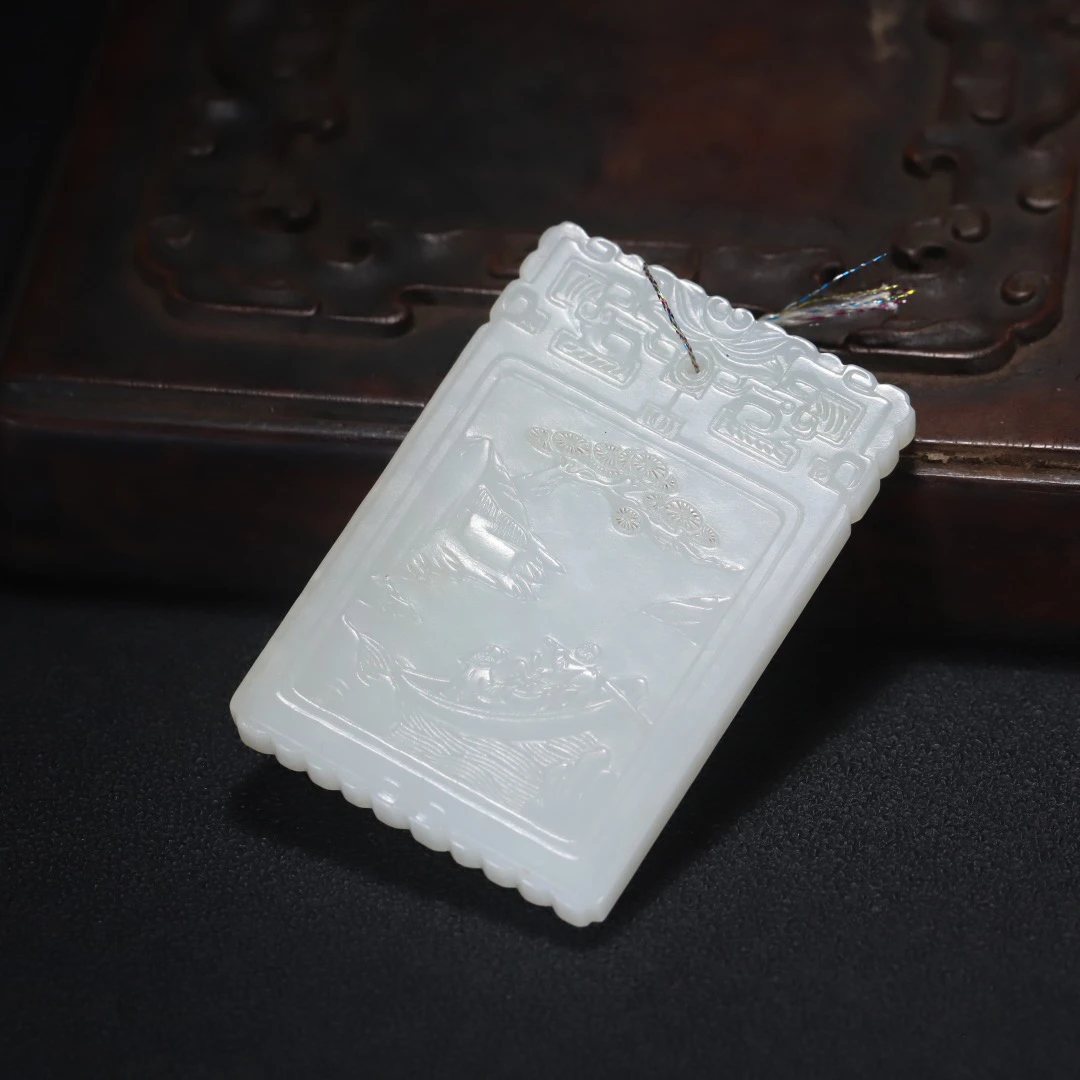 和田玉人物故事诗文子冈牌