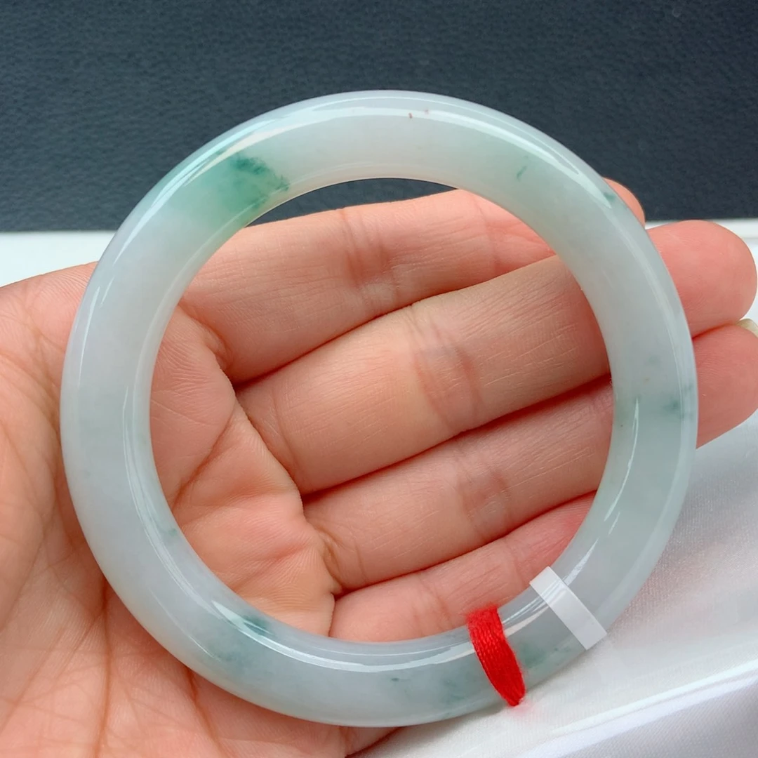 未镶嵌手镯翡翠55圈