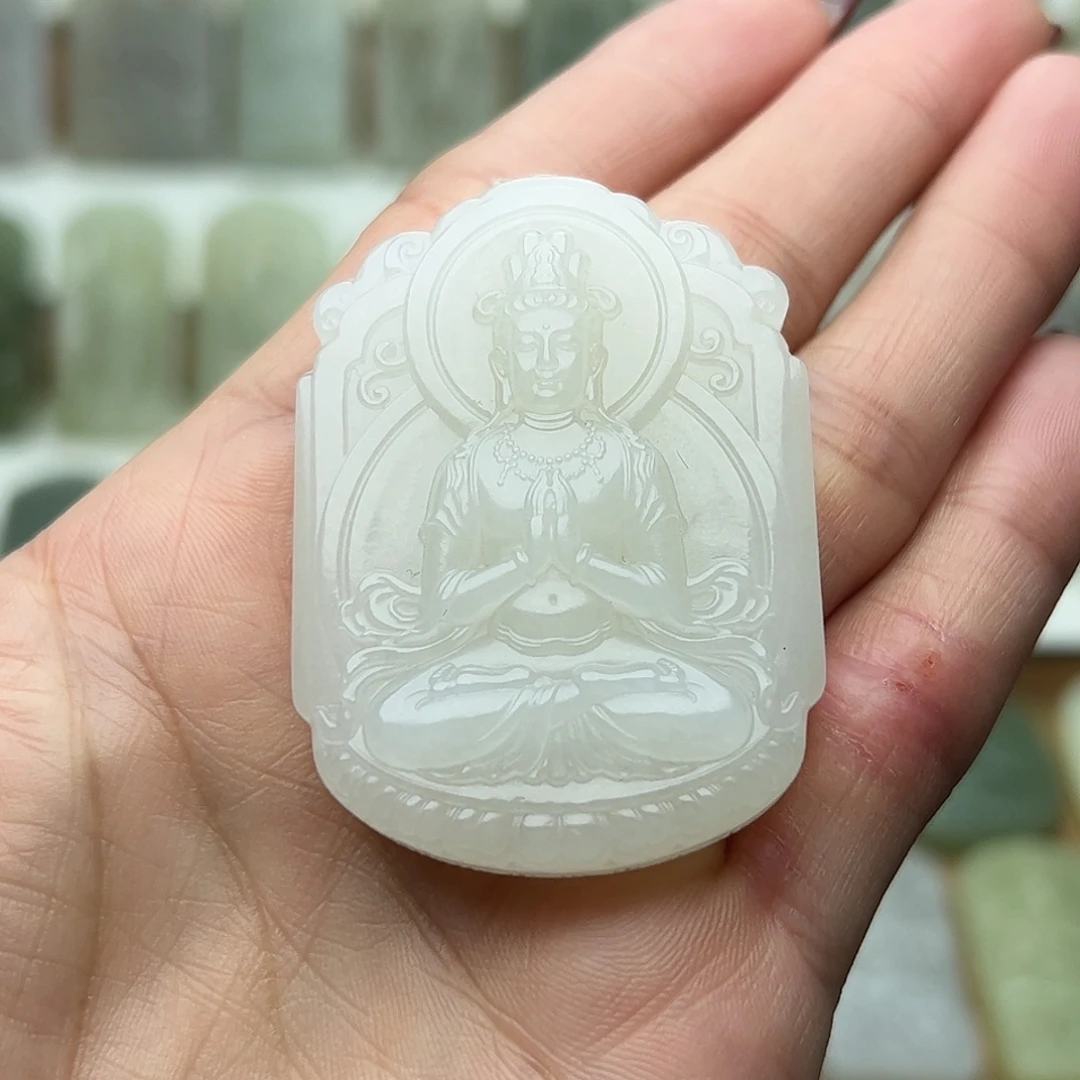 和田玉未镶嵌颈饰