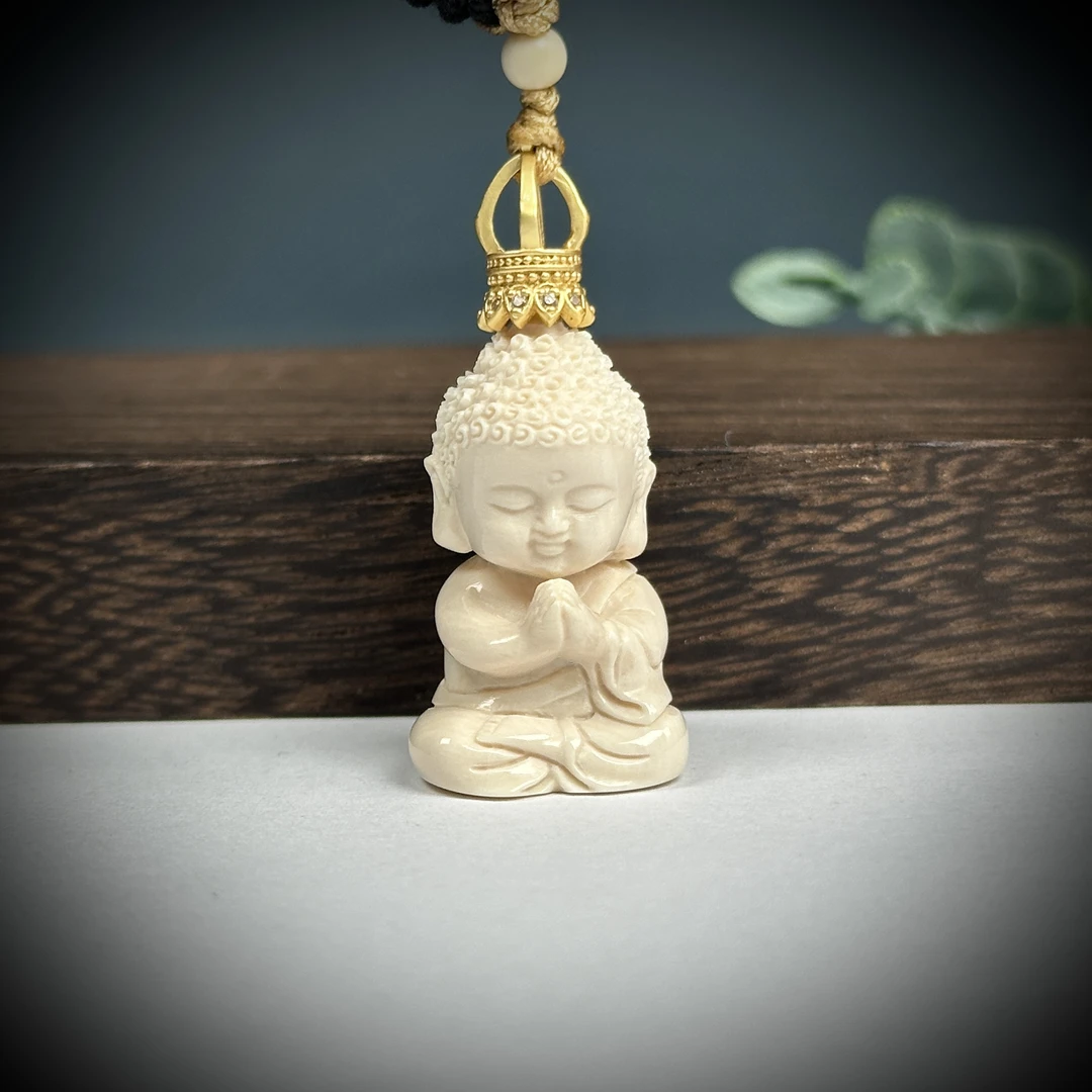 H41-30天然猛犸 宝宝佛 约18.4*40*16mm支持鉴定假一罚十