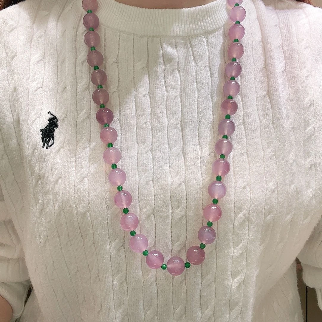 玛瑙/玉髓未镶嵌珠链