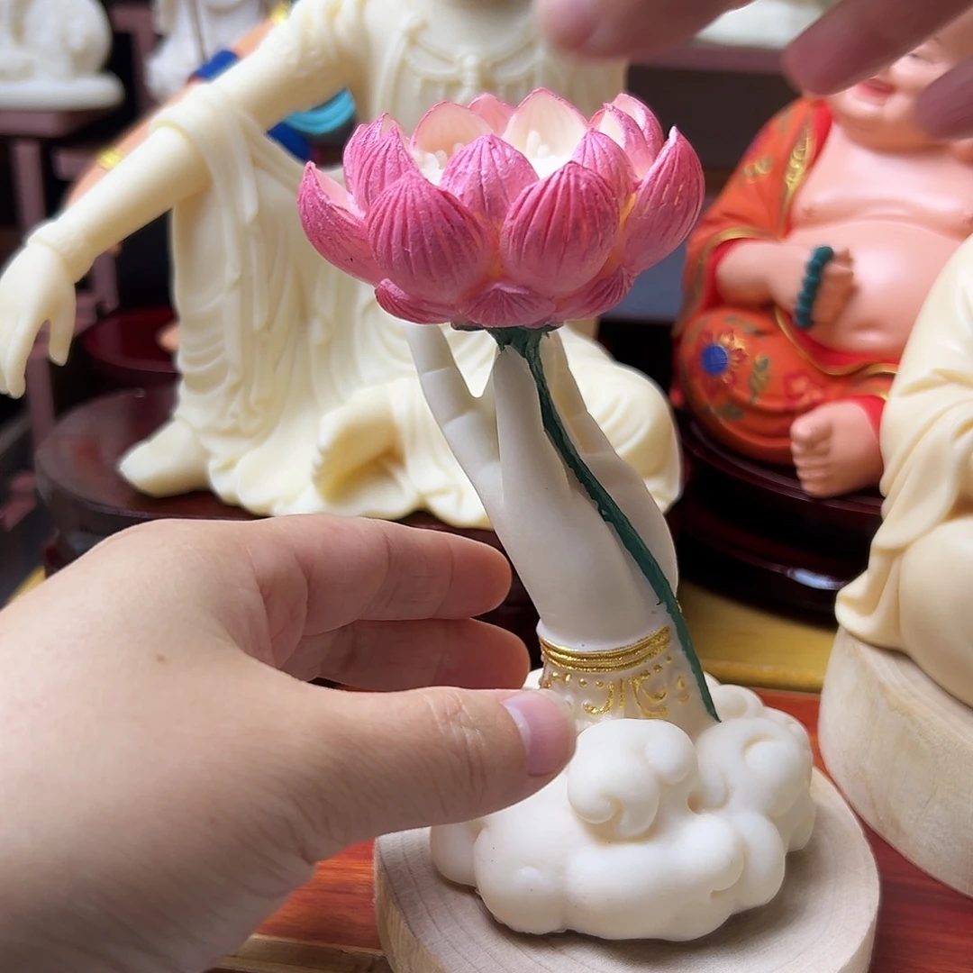 小***州藤彩绘手佛摆件摆件