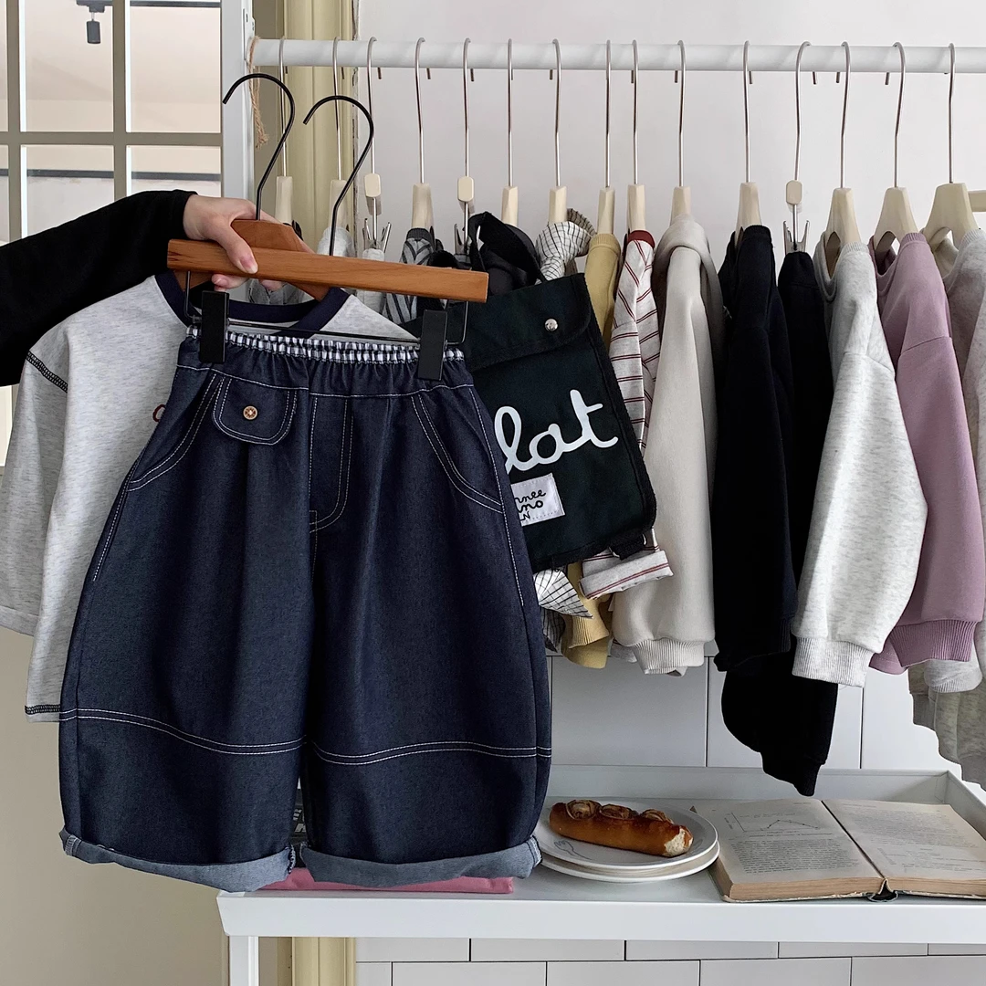 男童牛仔裤2025新款儿童春秋款裤子男宝宝秋季长裤洋气宽松哈伦裤